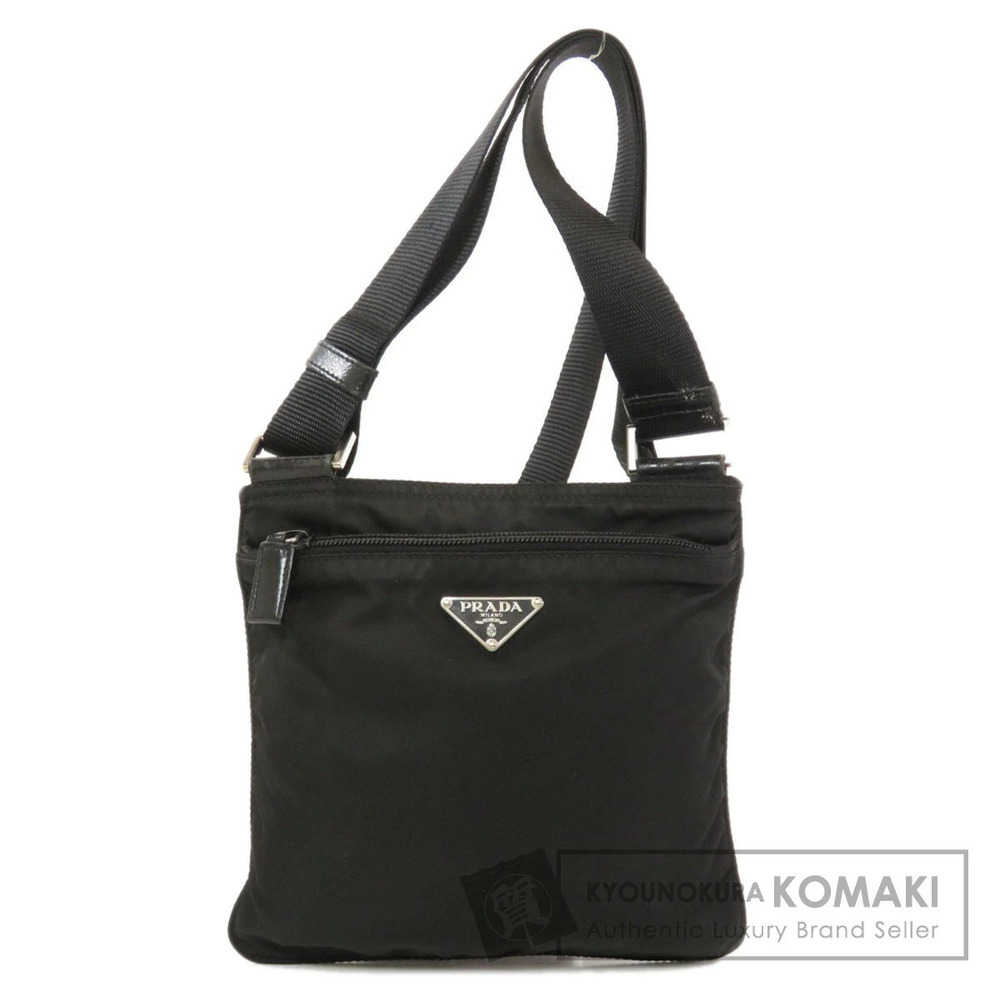 Prada Tessuto Crossbody Plate shoulder bag